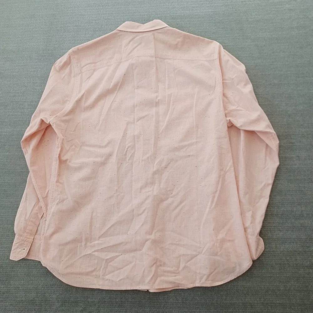 Banana Republic Grant Fit Shirt Mens‎ L Light Orange Casual Resort Beach